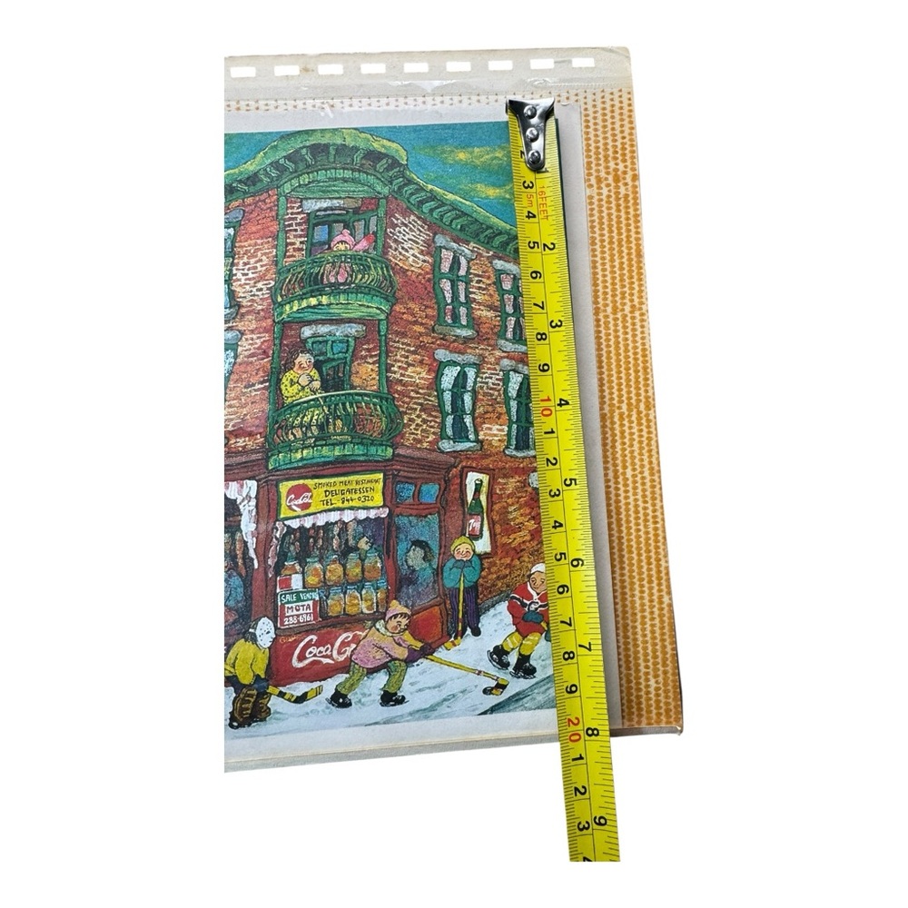 Vintage Miyuki Tanobe Montreal Street Scene Meat Deli Art Print 8x9 Coca Cola - Picture 9 of 9